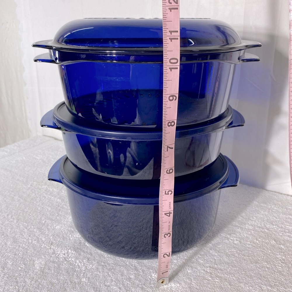 Tupperware Blue Microwave Stack Cooker Set 6Pc - Picture 16 of 16